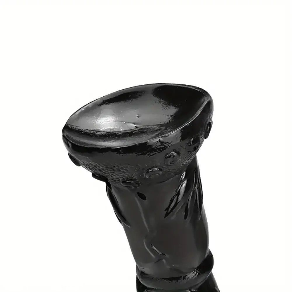 7.87in Fantasy Black Spiked Male Dildo For Stimulation Massager Pleasure