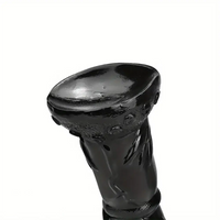 7.87in Fantasy Black Spiked Male Dildo For Stimulation Massager Pleasure