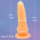 7.87in Fantasy Dildo With Powerful Suction Cup For Vaginal Anal Massage