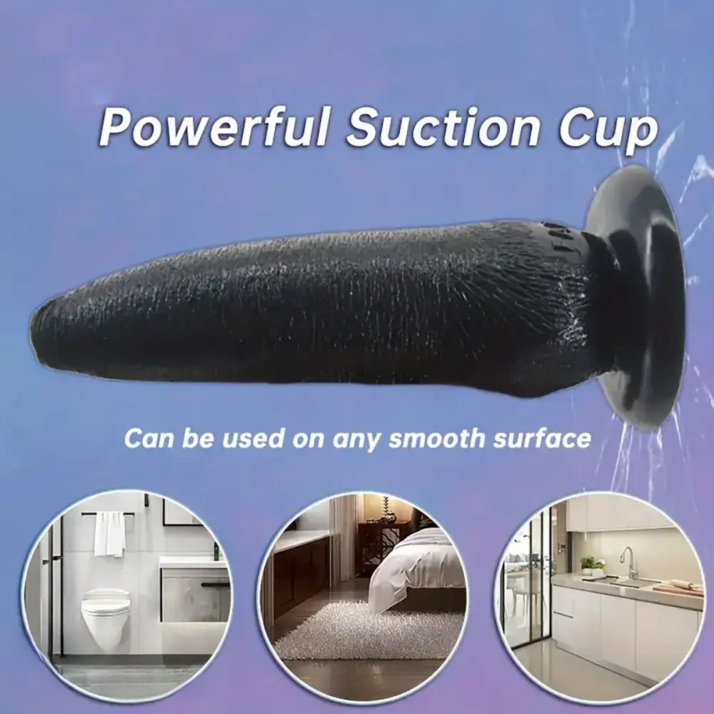 7.87in Fantasy Dildo With Powerful Suction Cup For Vaginal Anal Massage