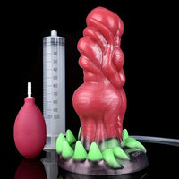 7.87in Fantasy Monster Cumming Dildo Wth Water Spray For Vagina Anus
