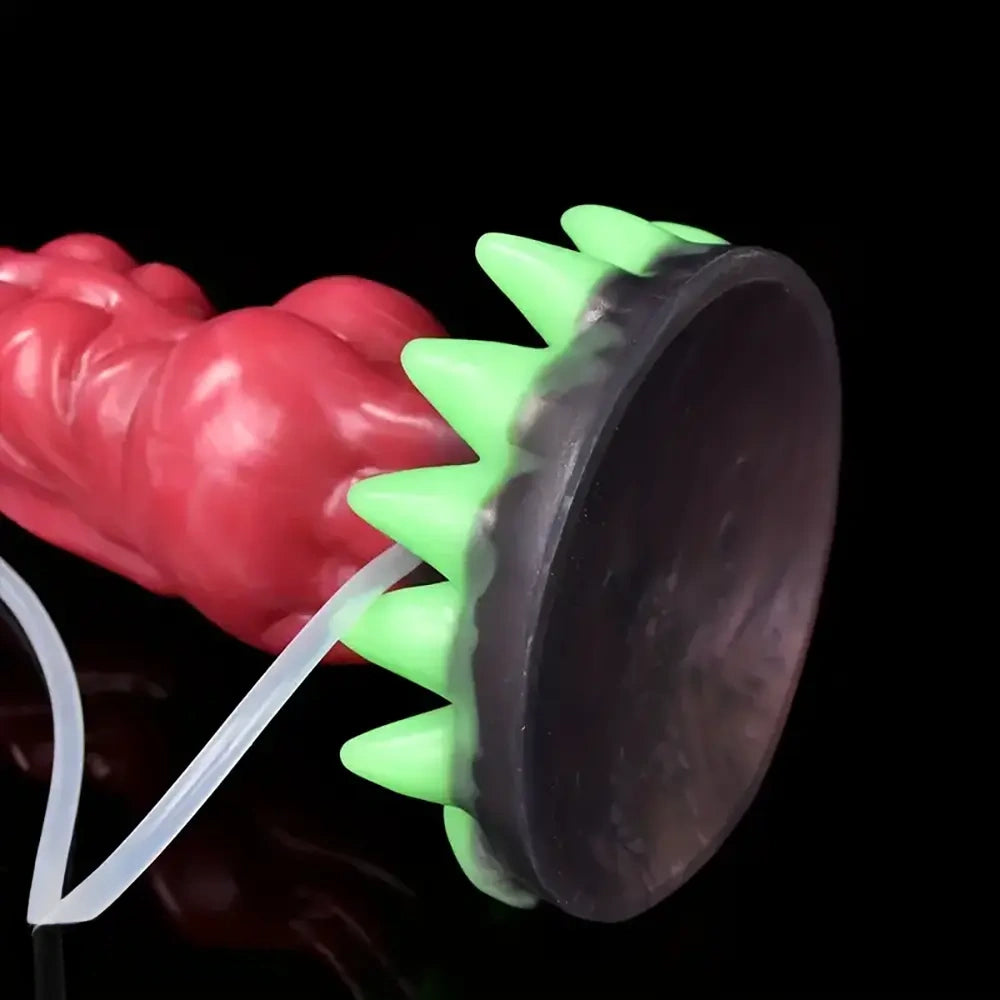 7.87in Fantasy Monster Cumming Dildo Wth Water Spray For Vagina Anus
