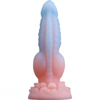 7.87in Fantasy Monster Dildo With Knot Luminous Silicone Thick Dildo