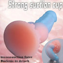 7.87in Fantasy Monster Dildo With Knot Luminous Silicone Thick Dildo