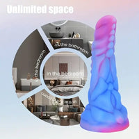 7.87in Fantasy Monster Silicone Soft Dildo External Anal Opener