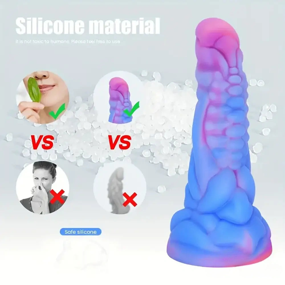 7.87in Fantasy Monster Silicone Soft Dildo External Anal Opener