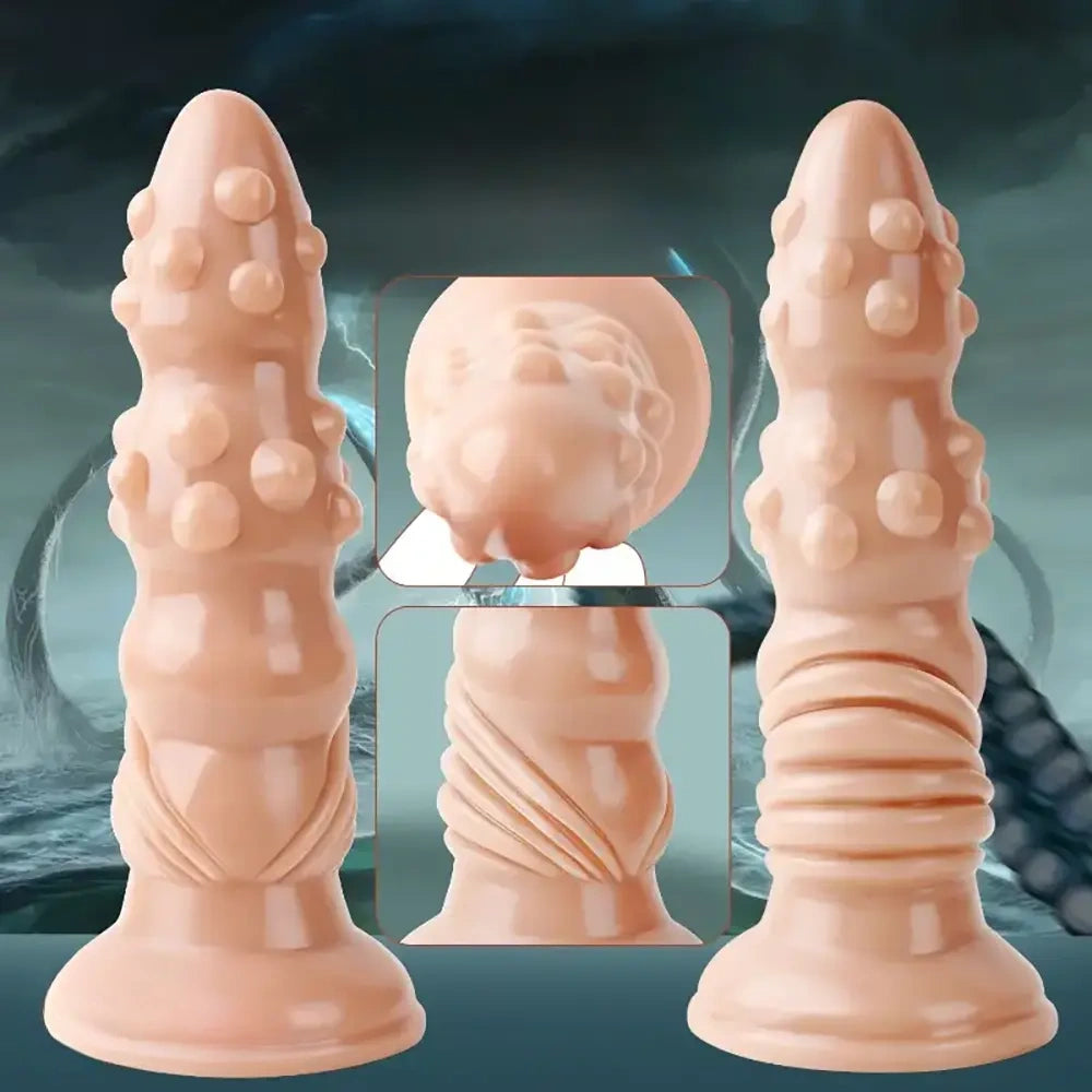 7.87in Fantasy Spiked PVC Dildo For Adult BDSM Intimate Sex Play