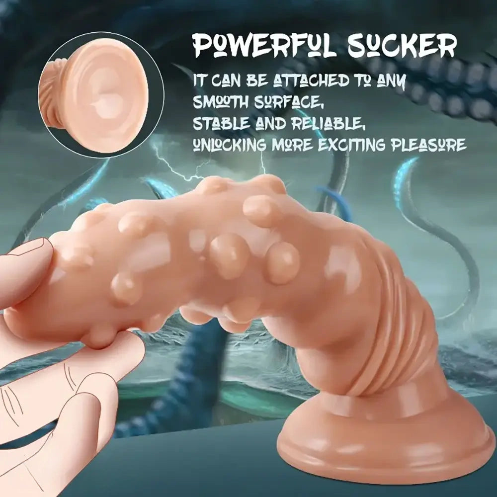 7.87in Fantasy Spiked PVC Dildo For Adult BDSM Intimate Sex Play