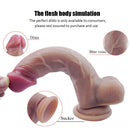 7.87in Flesh Body Nice Dildo With Lifelike Glans Veins