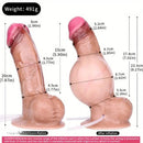 7.87in Flexible Liquid Silicone Inflatable Spraying Ejaculating Soft Dildo Sex Toy