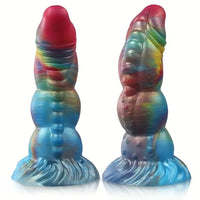 7.87in Forest Light Fantasy Monster Silicone Dildo With Glow in The Dark