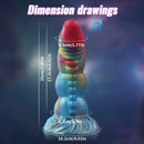 7.87in Forest Light Fantasy Monster Silicone Dildo With Glow in The Dark