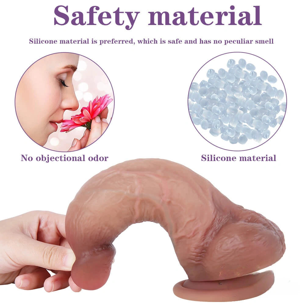 7.87in Giant Dildo Anal Men Sex Toy With Small Heads
