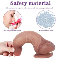 7.87in Giant Dildo Anal Men Sex Toy With Small Heads