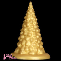 7.87in Golden Silicone Soft Anal Plug Anal Expansion Suction Cup Dildo