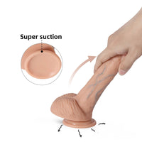 7.87in High Elasticity Soft Dildo With Stout Blood Vessels