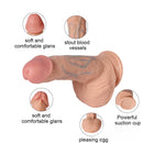 7.87in High Elasticity Soft Dildo With Stout Blood Vessels