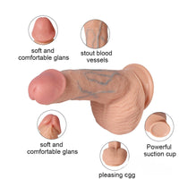 7.87in High Elasticity Soft Dildo With Stout Blood Vessels