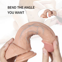 7.87in High Quality PVC Double Layer Hard Dildo With Suction Cup