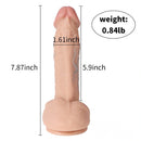 7.87in High Quality PVC Double Layer Hard Dildo With Suction Cup