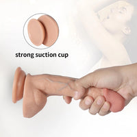 7.87in High Quality PVC Double Layer Hard Dildo With Suction Cup