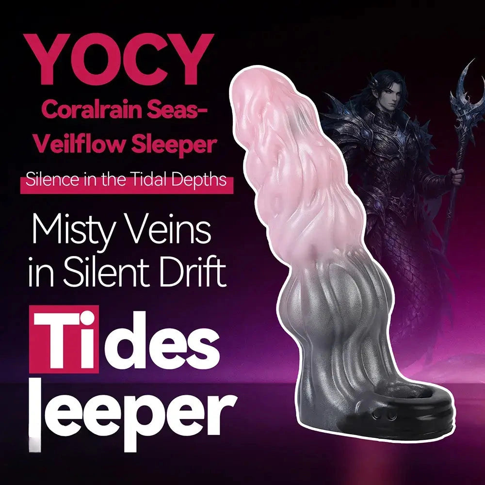 7.87in Hollow Fantasy Silicone Cock Sleeve Dildo For Physical Delay Control