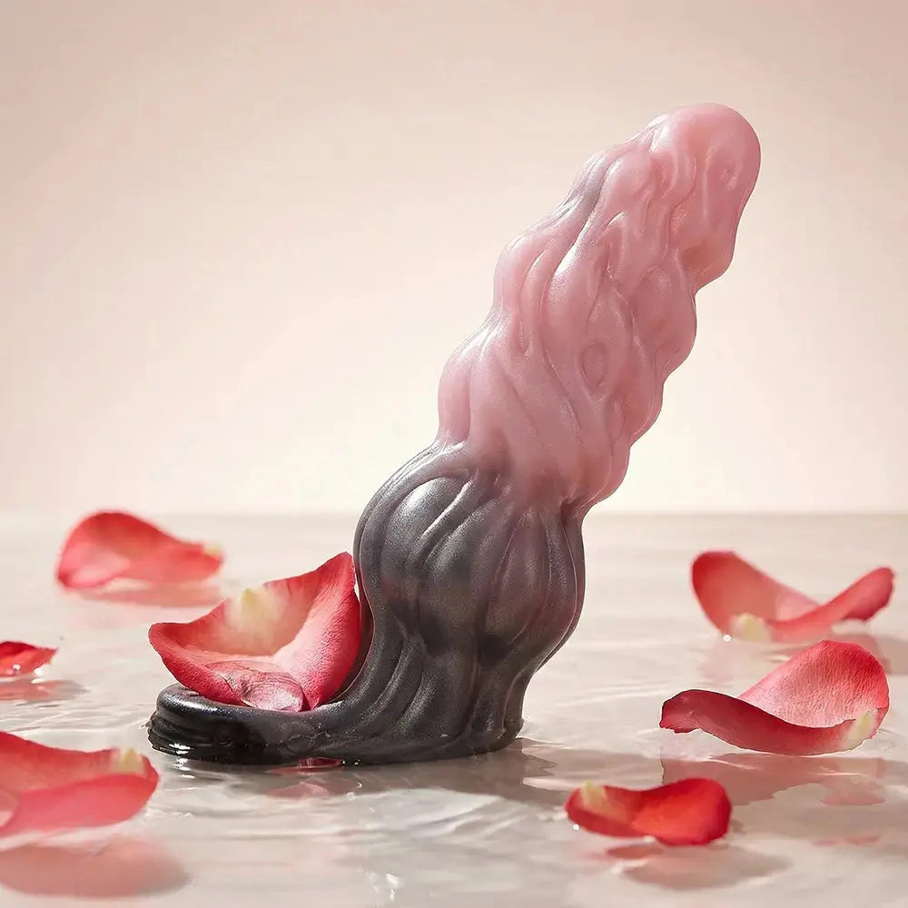 7.87in Hollow Fantasy Silicone Cock Sleeve Dildo For Physical Delay Control