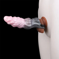 7.87in Hollow Fantasy Silicone Cock Sleeve Dildo For Physical Delay Control