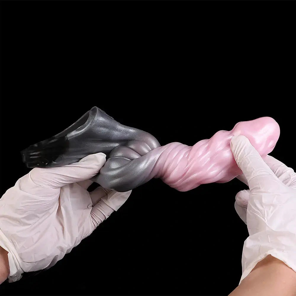 7.87in Hollow Fantasy Silicone Cock Sleeve Dildo For Physical Delay Control