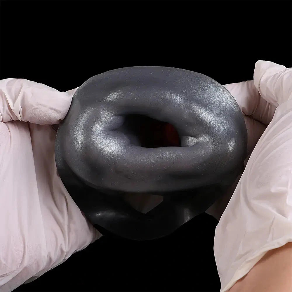 7.87in Hollow Fantasy Silicone Cock Sleeve Dildo For Physical Delay Control