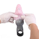 7.87in Hollow Fantasy Silicone Cock Sleeve Dildo For Physical Delay Control