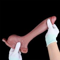 7.87in Hollow Strap on Real Dildo For Vagina G-Spot Orgasm Stimulation