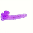 7.87in Jelly Confetti Women Dildo For G Spot Vaginal Stimulate Massage