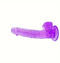 7.87in Jelly Confetti Women Dildo For G Spot Vaginal Stimulate Massage