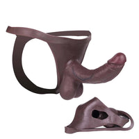 7.87in Lifelike Hollow Strap on Dildo Panty For Stimulation and Expansion