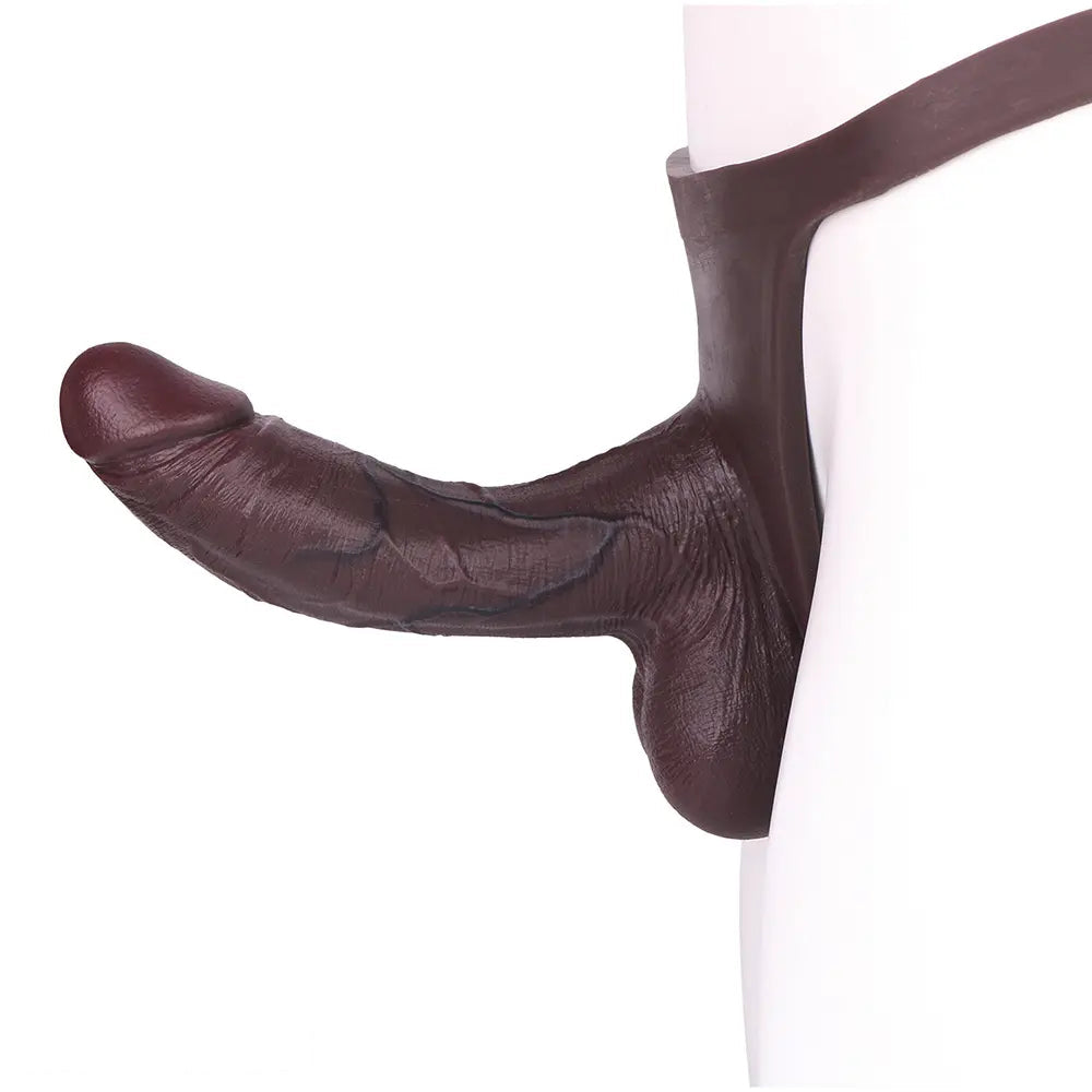 7.87in Lifelike Hollow Strap on Dildo Panty For Stimulation and Expansion