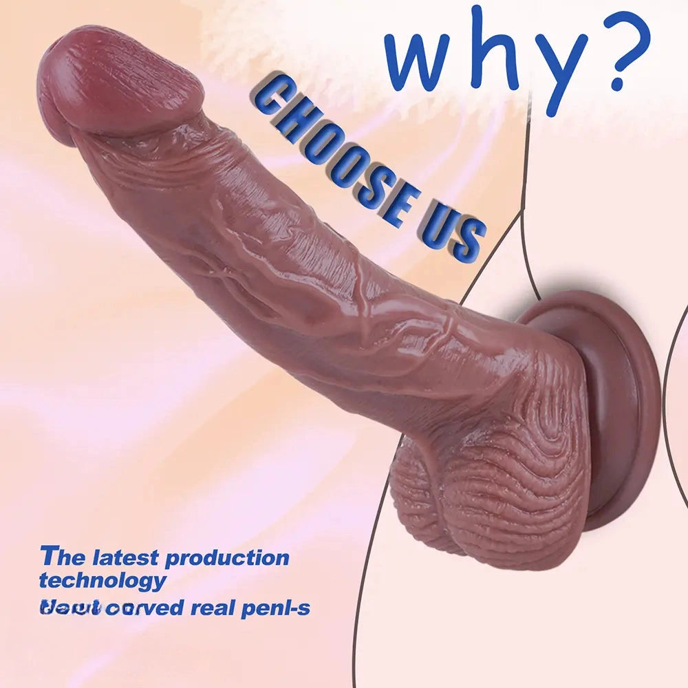 7.87in Lifelike Penis Dick For Woman Masturbator Adult Sex Dildo Toy