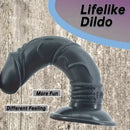 7.87in Lifelike PVC Fantasy Penis Hand-Free Dildo With Suction Cup