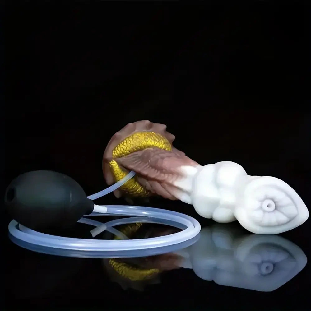 7.87in Lifelike Silicone Soft Monster Squirting Dildo For Anal Expansion