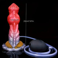 7.87in Lifelike Silicone Soft Monster Squirting Dildo For Anal Expansion