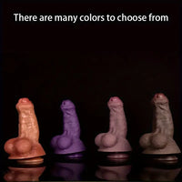 7.87in Lifelike Thick Silicone Soft Dildo For Anal Expansion Adult Sex Toy