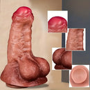 7.87in Lifelike Thick Silicone Soft Dildo For Anal Expansion Adult Sex Toy