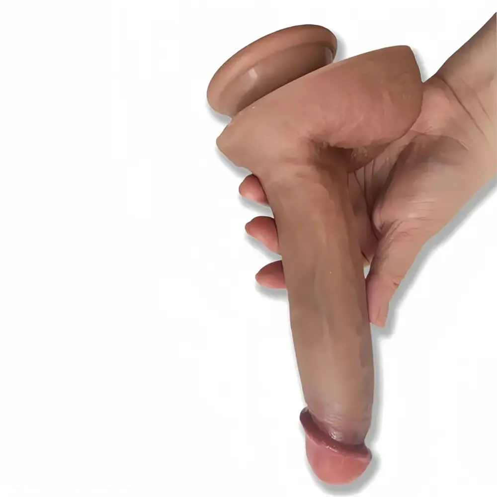 7.87in Lifelike Veins Skin G-Spot Stimulation Dildo Lifelike Clit Sex Toy