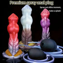 7.87in Liquid Silicone Soft Fantasy Odd Monster Squirting Thick Dildo