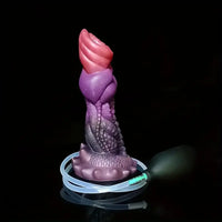 7.87in Liquid Silicone Soft Fantasy Odd Monster Squirting Thick Dildo