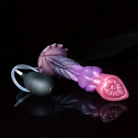 7.87in Liquid Silicone Soft Fantasy Odd Monster Squirting Thick Dildo