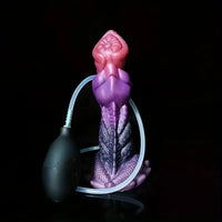 7.87in Liquid Silicone Soft Fantasy Odd Monster Squirting Thick Dildo