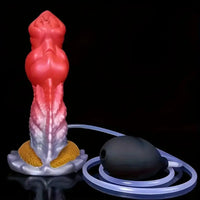 7.87in Liquid Silicone Soft Fantasy Odd Monster Squirting Thick Dildo
