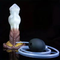 7.87in Liquid Silicone Soft Fantasy Odd Monster Squirting Thick Dildo