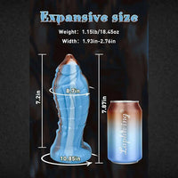 7.87in Monster Fantasy Silicone Soft Dildo For Women Men Couples